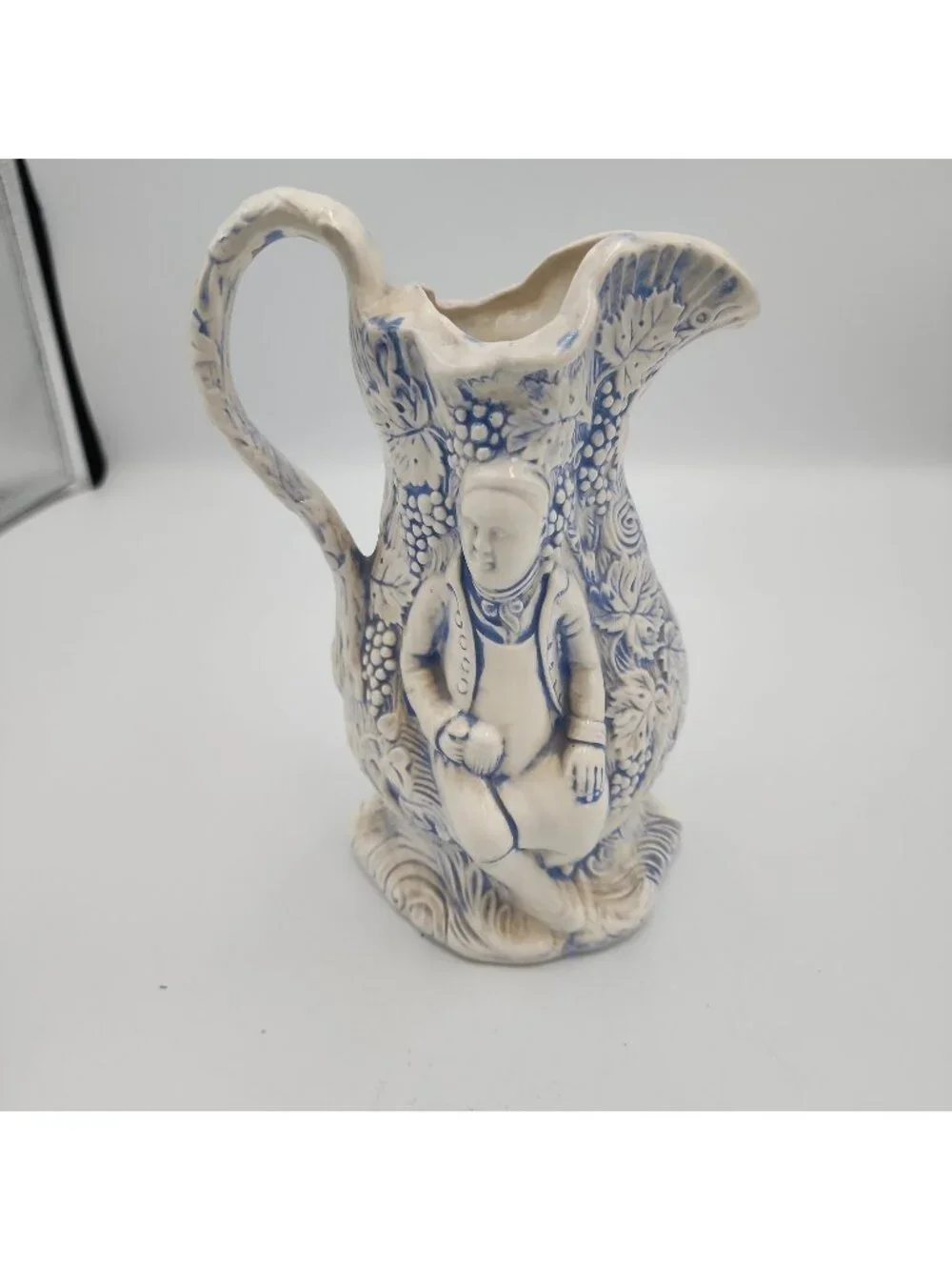 Vintage 1965 Minton Silenus Bacchus Style Stoneware Jug 8